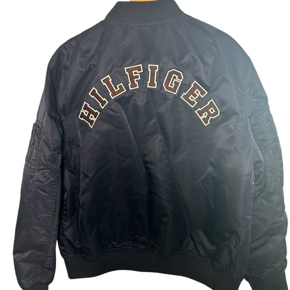 Tommy Hilfiger Other - Tommy Hilfiger Black Bomber Jacket XL Navy Blue Zip